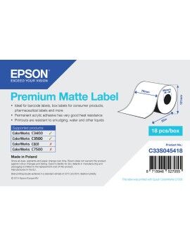 Rollo Papel Térmico Epson C33S045418 (1 unidad)