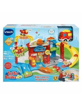 Playset de Vehículos Vtech Maxi Fire Station con sonido (FR)