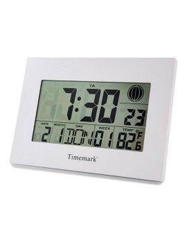 Reloj de Pared con Termómetro Timemark Blanco (24 x 17 x 2 cm)