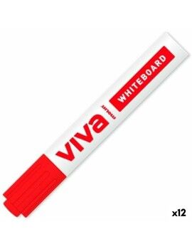 Marcador para Quadro Molin Viva Vermelho (12 Unidades)