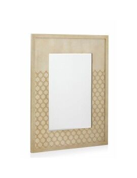 Espejo Colgante Alexandra House Living Marfil 78 x 101 x 3 cm