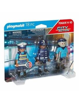 Playset  City Action Police Figures Set Playmobil 70669 (18 pcs)