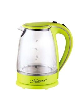 Chaleira Feel Maestro  MR-064 Verde Transparente Vidro 2000 W 1,7 L