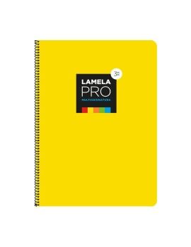 Caderno Lamela Amarelo A4 5 Unidades