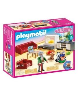 Playset Dollhouse Living Room Playmobil 70207 Conjunto de refeitório (34 pcs)