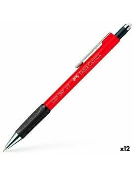 Porta-minas Faber-Castell Grip 1347 Vermelho 0,7 mm (12 Unidades)