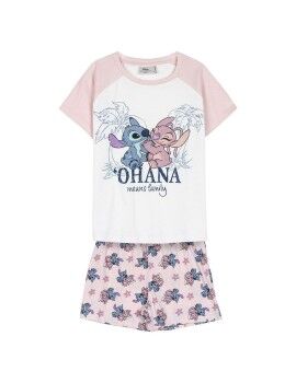 Pijama Infantil Stitch Rosa