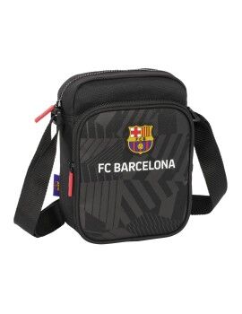 Bolso Bandolera F.C. Barcelona Black Negro 16 x 22 x 6 cm