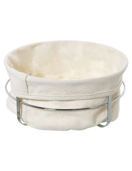 Panera Alexandra House Living Blanco Metal Tela 22 x 11 x 22 cm