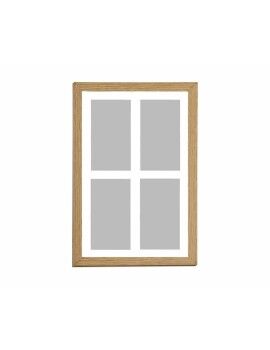 Marco de Fotos Alexandra House Living Beige Madera Madera MDF 10 x 15 cm 2 x 42 x 32 cm Cuádruple