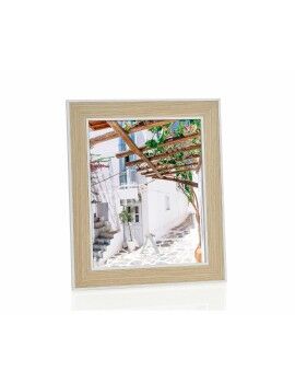 Marco de Fotos Alexandra House Living Blanco Beige Papel Madera MDF 13 x 18 cm 1 x 24 x 18 cm