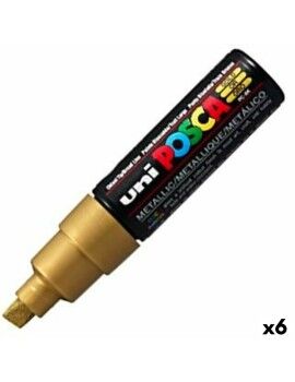 Rotuladores POSCA PC-8K Dourado 6 Unidades