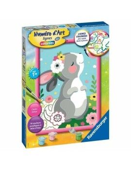 Conjunto de pintura por números Ravensburger Rabbit and Butterfly