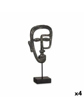 Figura Decorativa Cara Negro 19,5 x 38 x 10,5 cm (4 Unidades)