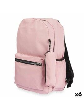 Mochila Escolar Rosa 37 x 50 x 7 cm (6 Unidades)