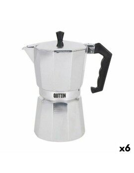 Cafetera Italiana Quttin 12 Tazas Aluminio (6 Unidades)