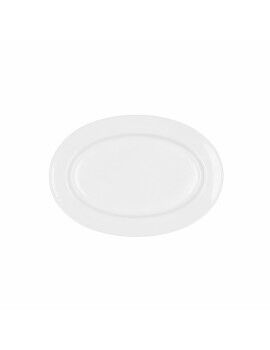 Fuente de Cocina Bidasoa Glacial Cerámica Blanco (26 x 18 cm) (Pak 6x)