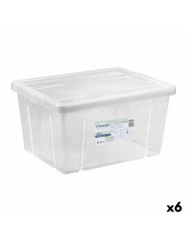 Caixa de Armazenagem com Tampa Tontarelli Linea box 29 L 47 x 36 x 24,5 cm (6 Unidades)