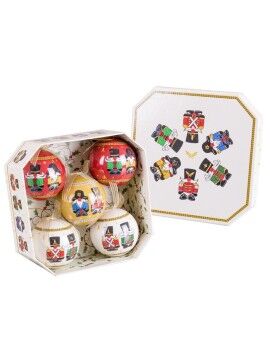 Bolas de Natal Multicolor Polyfoam Soldado Ø 7,5 cm (5 Unidades)