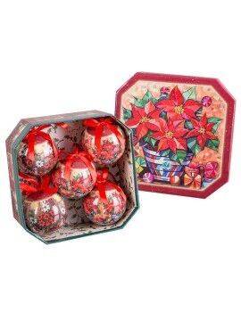 Bolas de Natal Multicolor Polyfoam Ø 7,5 cm (5 Unidades)