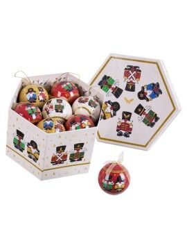 Bolas de Navidad Multicolor Polyfoam Soldado Ø 7,5 cm (14 Unidades)