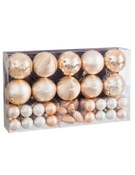 Bolas de Navidad Dorado Plástico (50 Unidades)