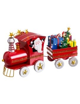 Adorno Navideño Multicolor Tren Papá Noel 39 x 11 x 23 cm