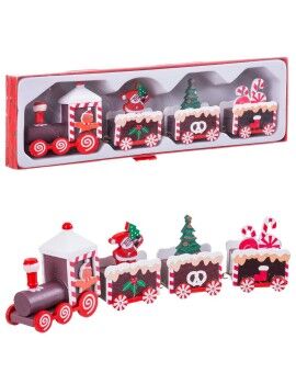 Adorno Navideño Multicolor Tren 20 x 4,5 x 2,5 cm