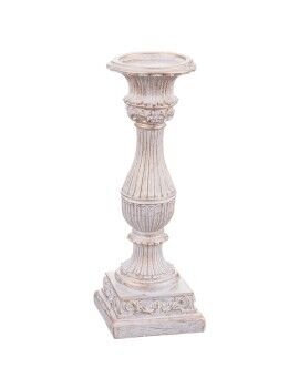 Candelabro Blanco Resina Navidad 10 x 10 x 29 cm