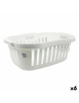 Cesto de Roupa Suja Tontarelli Hipster Branco 50 L 66 x 44 x 25 cm (6 Unidades)