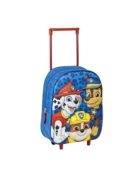 Mochila Escolar com Rodas The Paw Patrol Azul 25 x 31 x 10 cm