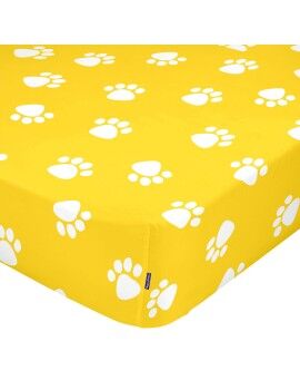 Lençol de baixo HappyFriday MR FOX Amarelo Multicolor 60 x 120 x 14 cm