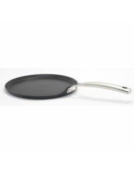 Sartén para Crepes Baumalu Negro Acero Inoxidable Aluminio Forjado Ø 28 cm