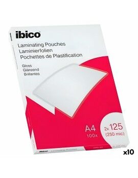 Láminas para Plastificar Ibico A4 0,25 mm Brillo (10 Unidades)