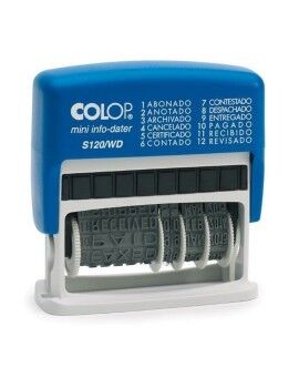 Sello Colop S120/WD Fecha 4 x 42 mm Azul