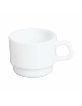 Taza Arcoroc Restaurant Blanco Vidrio 130 ml