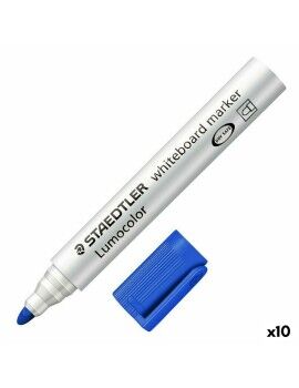 Rotuladores Staedtler Ardósia branca Azul Branco (10 Unidades) (1 Unidade)