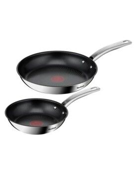 Conjunto de Frigideiras Tefal B817S255 Aço Aço inoxidável 2 Peças 2 Unidades Ø 20 cm Ø 26 cm