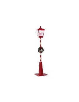 Farola DKD Home Decor Blanco Rojo Metal 30 x 30 x 180 cm