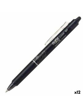 Bolígrafo Pilot Frixion Clicker Tinta borrable Negro 0,4 mm 12 Unidades