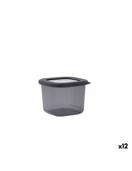 Bote Quid City Com tampa 550 ml Cinzento Plástico (12 Unidades)