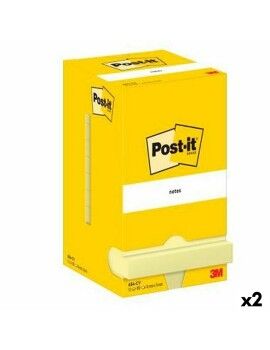 Notas Adhesivas Post-it 76 x 76 mm Amarillo (2 Unidades)