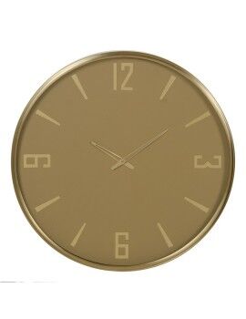 Reloj de Pared Amarillo Cristal Acero 51 x 5 x 51 cm