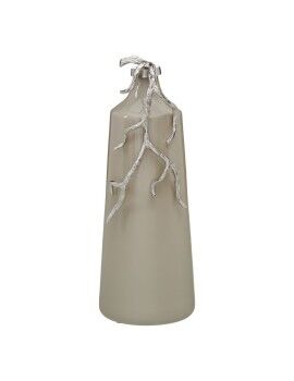 Botella Beige Plateado Aluminio Cristal 20 x 11 x 53 cm Decorativa