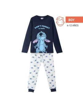 Pijama Infantil Stitch Azul