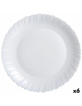 Fuente de Cocina Luminarc Feston Blanco Vidrio (Ø 30 cm) (6 Unidades)