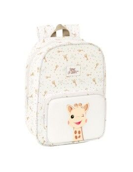 Mochila Escolar Sophie la Girafe Bege 20 x 28 x 8 cm