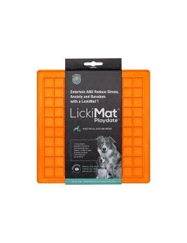 Comedero para Perro Lickimat TPR Naranja