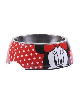 Comedero para Perro Minnie Mouse Melamina 410 ml Multicolor Poliéster Metal