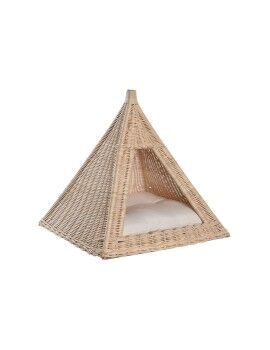 Cama para cães DKD Home Decor Natural Rotim 45 x 45 x 45 cm